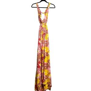Tiare Hawaii Hope Maxi Dress NWT Size M/L Watercolor Dreams Mauve Sundress